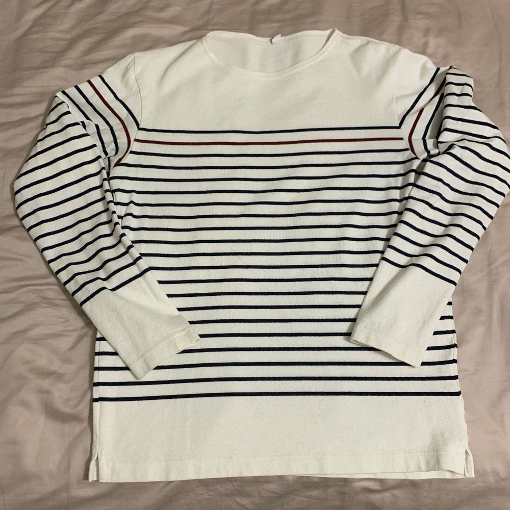 Uniqlo Boat Neck Striped Shirt
